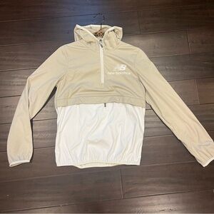 New Balance Cream Hooded Jacket